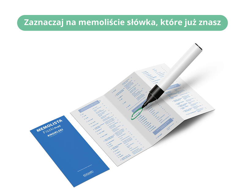 Fiszki PLUS - Zaznaczaj na memoliście słówka, które już znasz